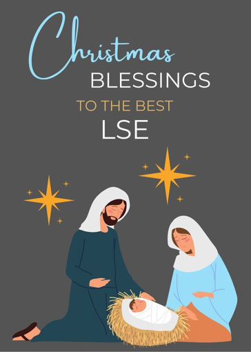 Picture of CHRISTMAS BLESSINGS LSE CARD